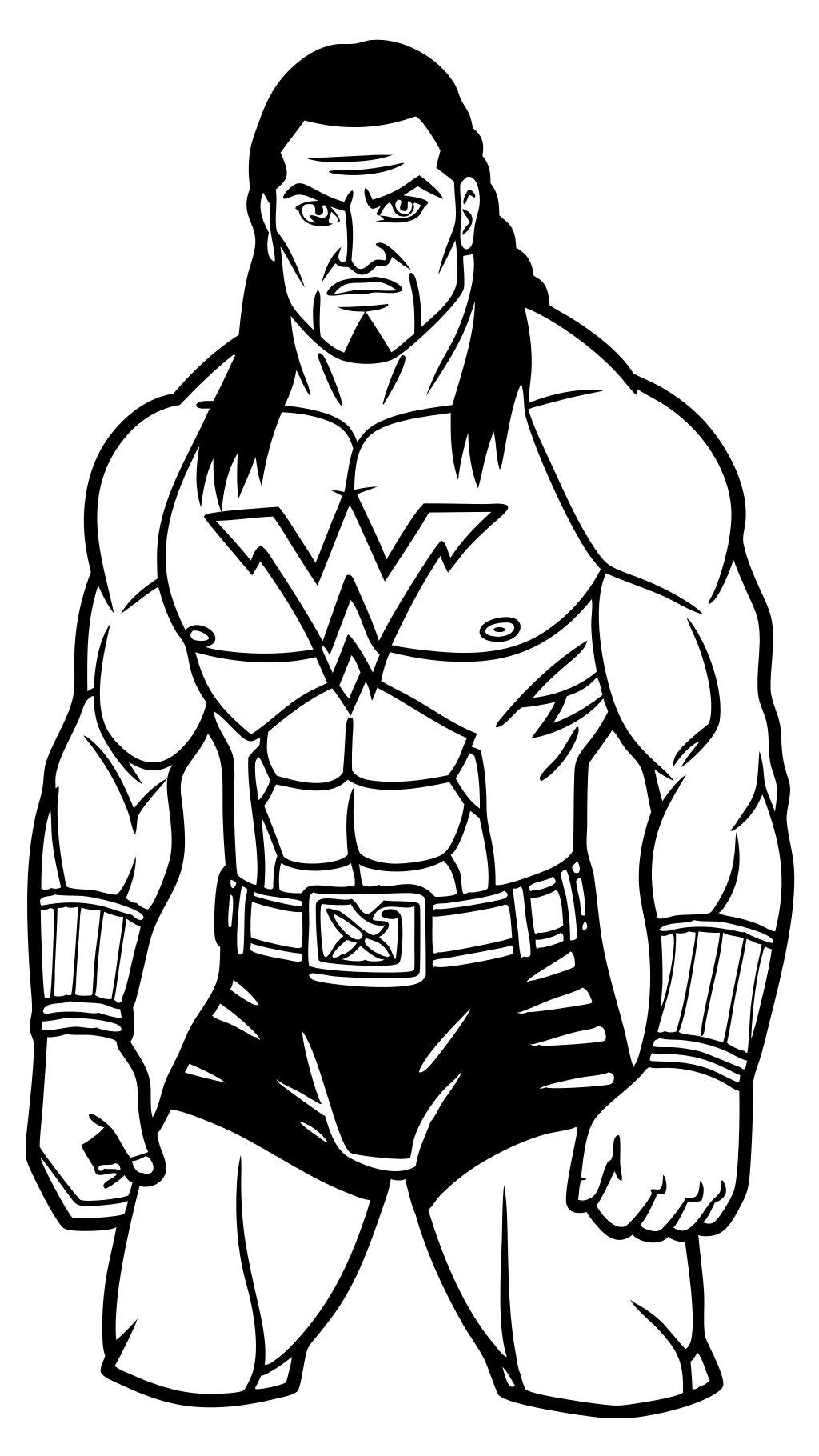 coloriages de superstars de la WWE